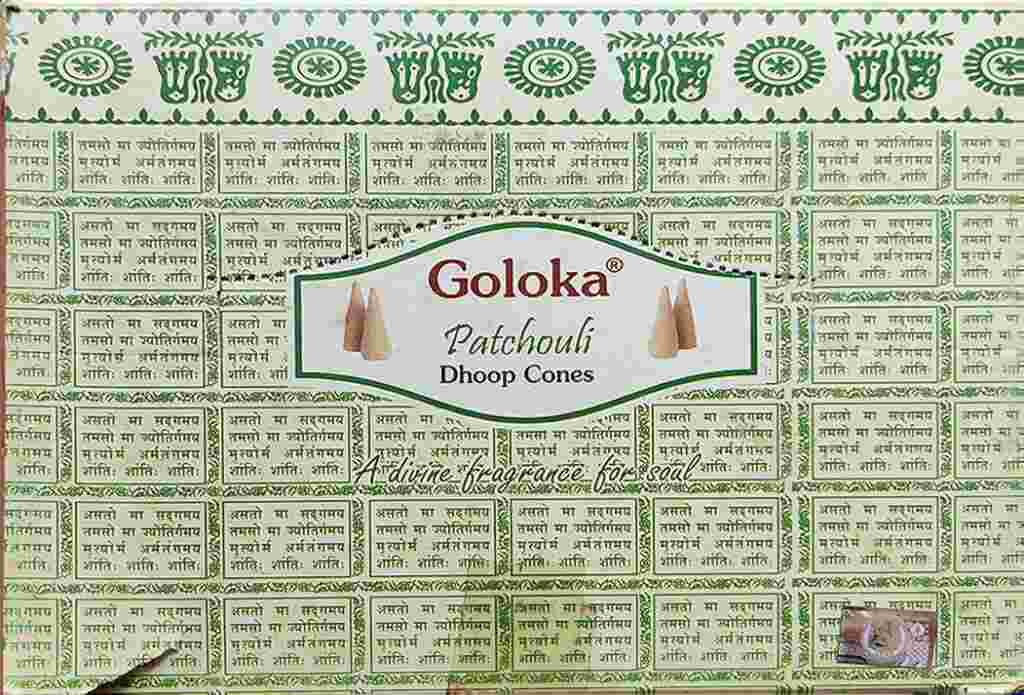 Goloka Dhoop Cones - Goloka Dhoop Cones Patchouli