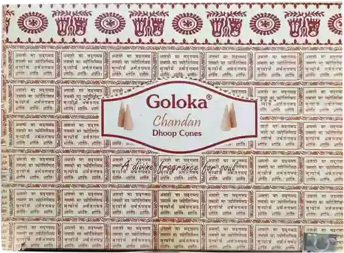 Goloka Dhoop Cones - Goloka Dhoop Cones Chandan